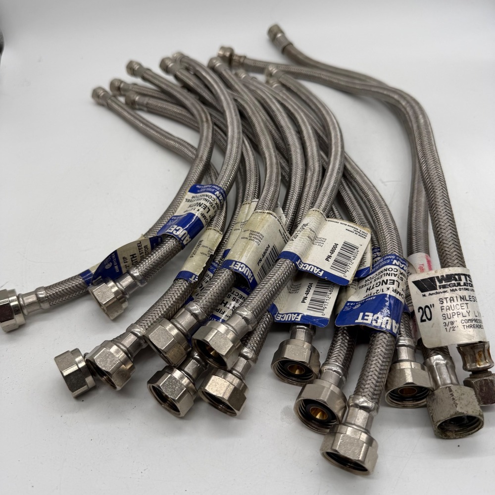 Eastman Watts Stainless Steel Faucet Supply Line Lot 16in 20in Flex New